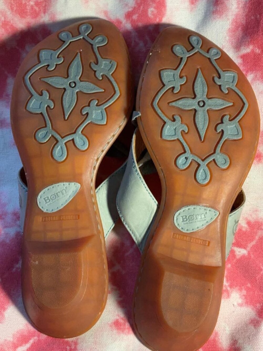 Børn Leather Flower Sandals (Size 8 / 39) - Picture 6 of 7